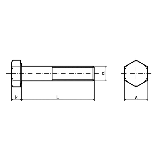 ŚRUBA UTWARDZANA 6X055 OCYNK kl.8.8 -zdjęcie numer 2