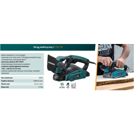 VANDER STRUG ELEKTRYCZNY VSE716 650W -zdjęcie numer 1