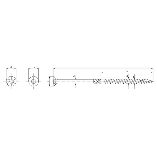 WKRĘT KONSTRUKCYJNY ŁEB TORX WT 6X140mm -zdjęcie numer 2