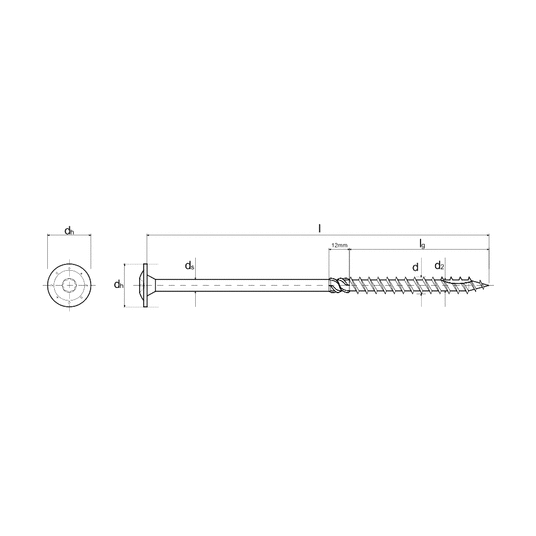 WKRĘT KONSTRUKCYJNY ŁEB TORX WT 6X140mm -zdjęcie numer 3