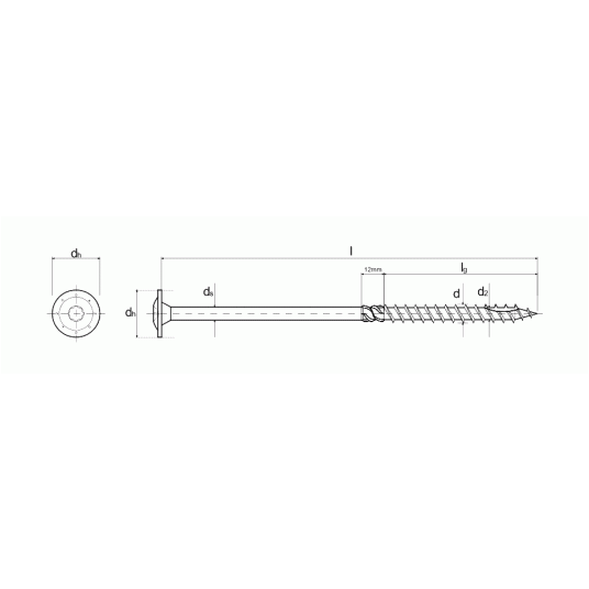 WKRĘT KONSTRUKCYJNY ŁEB TORX WT 8X340mm -zdjęcie numer 3