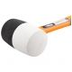 RICHMANN MŁOTEK GUMOWY 60 FIBERGLASS BIAŁO-CZARNY -zdjęcie numer 4