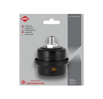 AIRPRESS FILTR POWIETRZA DO SPRĘŻARKI 3/8" METAL