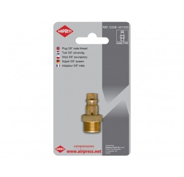 AIRPRESS SZYBKOZŁĄCZKA MĘSKA GW. ZEW. 3/8" 46821/B