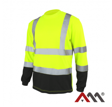 ARTMAS KOSZULKA ODBLASKOWA TREF LONG YELLOW r. 2XL