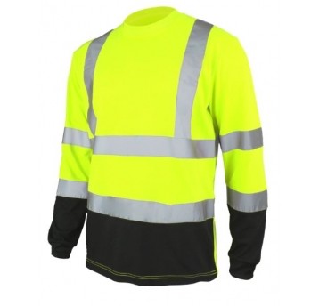 ARTMAS KOSZULKA ODBLASKOWA TREF LONG YELLOW r. L