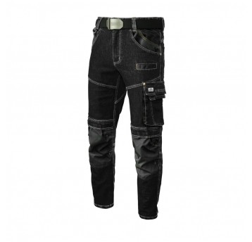 ARTMAS SPODNIE ROBOCZE AM JEANS STRETCH BLACK XXXL