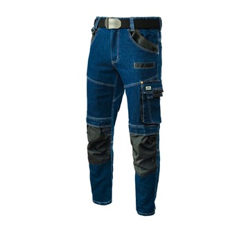 ARTMAS SPODNIE ROBOCZE AM JEANS STRETCH BLUE XXL
