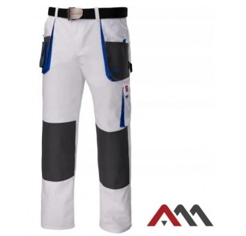 ARTMAS SPODNIE ROBOCZE PAS CLASSIC WHITE r. 46