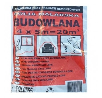 BAUM FOLIA BUDOWLANA CZARNA 4X 5m 20m2 PŁACHTA