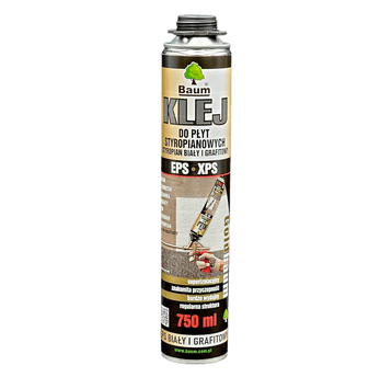 BAUM GOLDBAUM KLEJ DO PŁYT STYROPIAN. SZARY 750ml