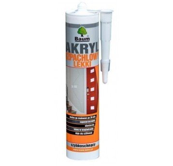BAUM SILIKON AKRYL SZPACHLOWY LEKKI 300ml