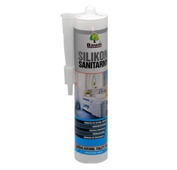 BAUM SILIKON SANITARNY BIAŁY 280ml