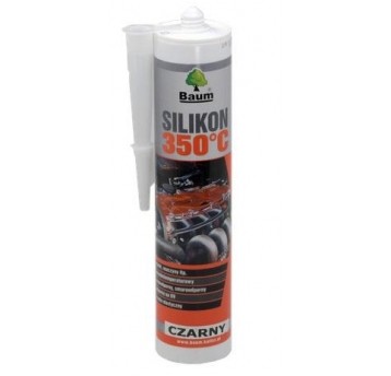 BAUM SILIKON WYSOKOTEMP. 300C CZARNY 300ml