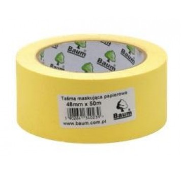 BAUM TAŚMA MALARSKA ŻÓŁTA 30mm 50m MASKING TAPE