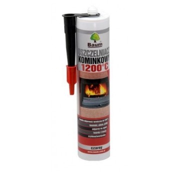 BAUM USZCZELNIACZ KOMINKOWY 1500C CZARNY 300ml
