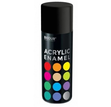 BIODUR SPRAY AKRYL CZARNY MAT RAL9005 400ml