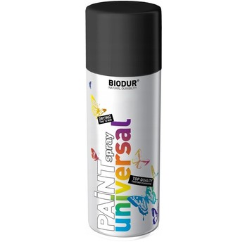 BIODUR SPRAY UNI. RAL9005 CZARNY MAT RAL9005 400ml
