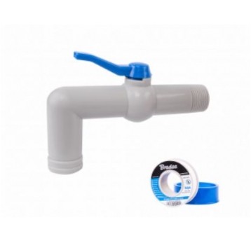 BRADAS KRAN PP 90" GZ1" NA WĄŻ 32mm DŁ.18cm ZESTAW