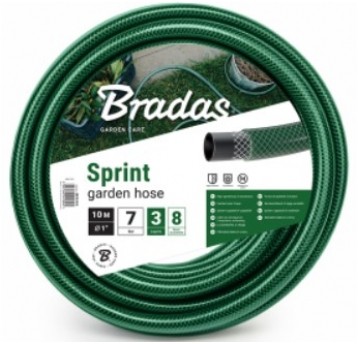 BRADAS WĄŻ OGRODOWY ZIELONY SPRINT 1" 10m