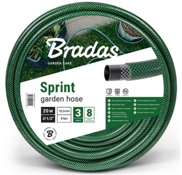 BRADAS WĄŻ OGRODOWY ZIELONY SPRINT 3/4" 30m