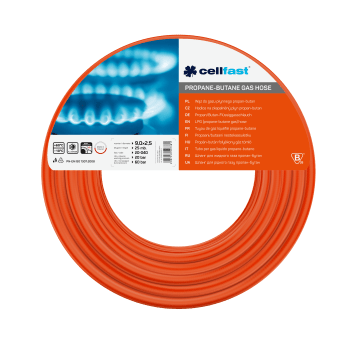 CELLFAST WĄŻ DO GAZU PROPAN-BUTAN 9mm 2,5mm 25m