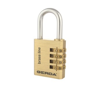 GERDA KŁÓDKA MOSIĘŻNA KMS S40 SZYFROWA BRASS LINE