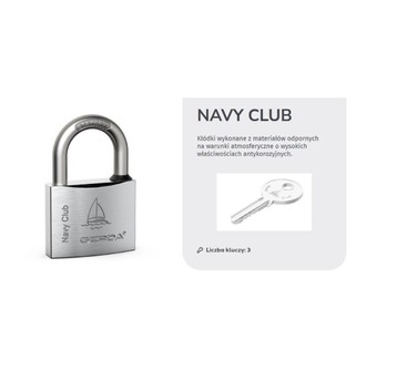 GERDA KŁÓDKA NIERDZEWNA NAVY CLUB KCNP 30