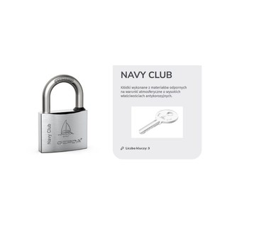 GERDA KŁÓDKA NIERDZEWNA NAVY CLUB KCNP 40