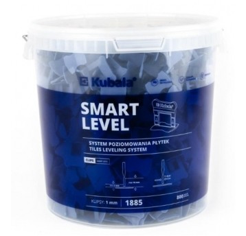 KUBALA SMART LEVEL KLIPSY 1.0mm 800szt 1885