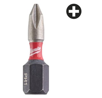 MILWAUKEE GROT PH1 25mm SHOCKWAVE 3szt.