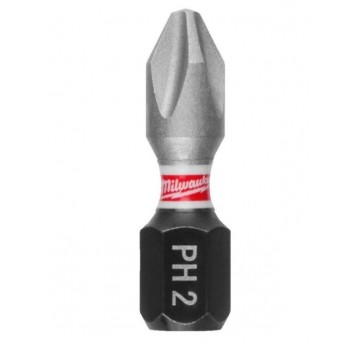 MILWAUKEE GROT PH2 25mm SHOCKWAVE 3szt.