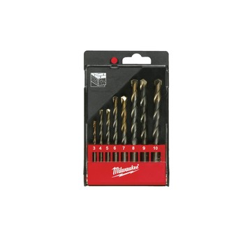 MILWAUKEE KOMPLET WIERTEŁ DO BETONU 8szt 3-10mm