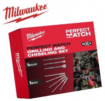 MILWAUKEE KOMPLET WIERTEŁ I DŁUT 8el. 4932492654