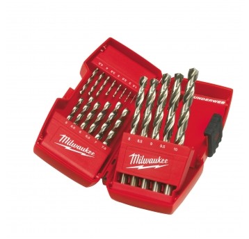 MILWAUKEE KOMPLET WIERTEŁ THW HSS-G 1-10mm 19szt