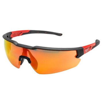 MILWAUKEE OKULARY ROBOCZE LUSTRZANE CZERWONE
