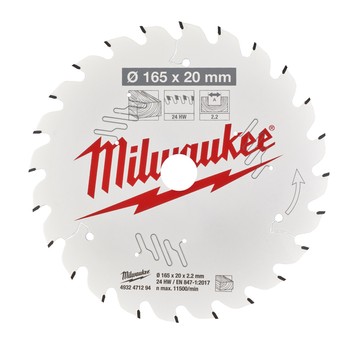 MILWAUKEE PIŁA TARCZOWA 165mm 48z 4932471295