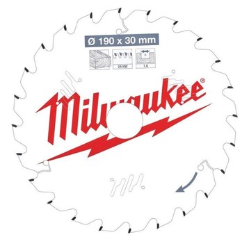MILWAUKEE PIŁA TARCZOWA 190mm 24z 4932471300