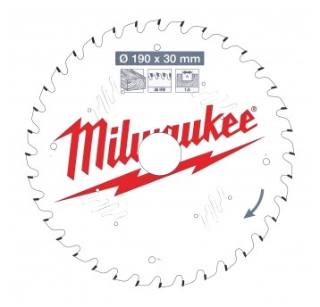 MILWAUKEE PIŁA TARCZOWA 190mm 4z 4932471304