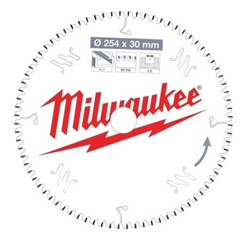 MILWAUKEE PIŁA TARCZOWA 254mm 80Z ALUMINIUM