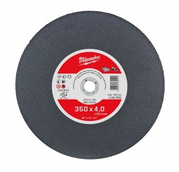 MILWAUKEE TARCZA 350x4x25,4 DO MAT. ABRAZYJNYCH