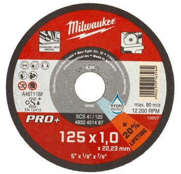MILWAUKEE TARCZA DO METALU 125x1 PRO+ 4932451487