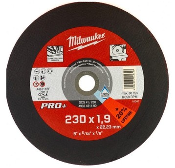 MILWAUKEE TARCZA DO METALU 230x1,9 PRO+ 4932451490