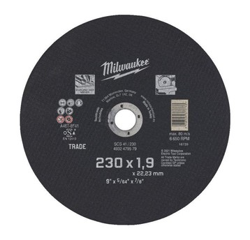 MILWAUKEE TARCZA DO METALU 230x1.9mm 4932479579