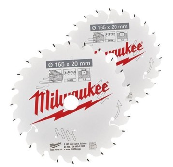 MILWAUKEE ZESTAW TARCZ 165x20 40z TWIN PACK 2szt