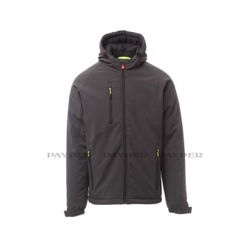 PAYPER KURTKA SOFTSHELL GALEPAD ANTRACYT ROZ M