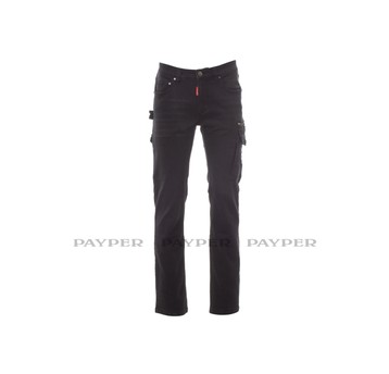 PAYPER SPODNIE DO PASA WEST DENIM STRETCH BLACK 48