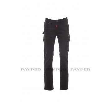 PAYPER SPODNIE DO PASA WEST DENIM STRETCH BLACK 48
