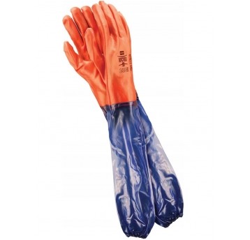 RĘKAWICE GUMOWE DŁUGIE RPCV 60 ONE-SIZE