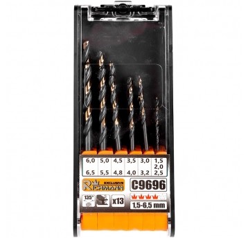 RICHMANN KOMPLET WIERTEŁ 1,5-6,5mm 13szt PROFI